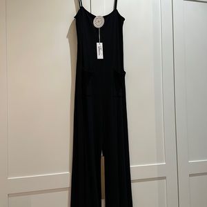 NWT black crop jumpsuit